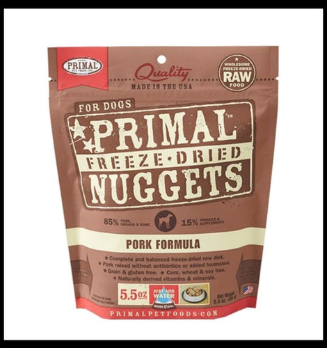 Primal - 5.5oz Freeze Dried Food Nuggets - Pork