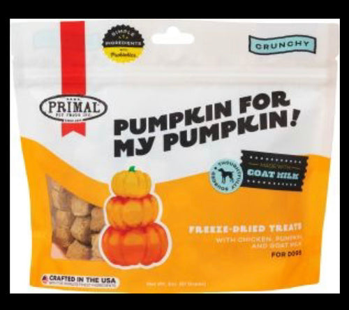 Primal - 2oz Freeze Dried Pumpkin Treats