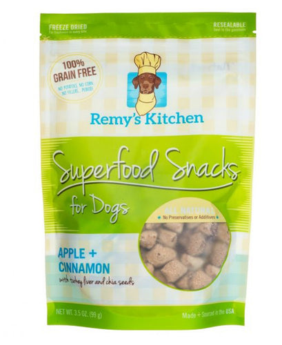 Remy’s Kitchen - Superfood Snacks - 3.5oz Apple Cinnamon with Turkey and Chia Seeds