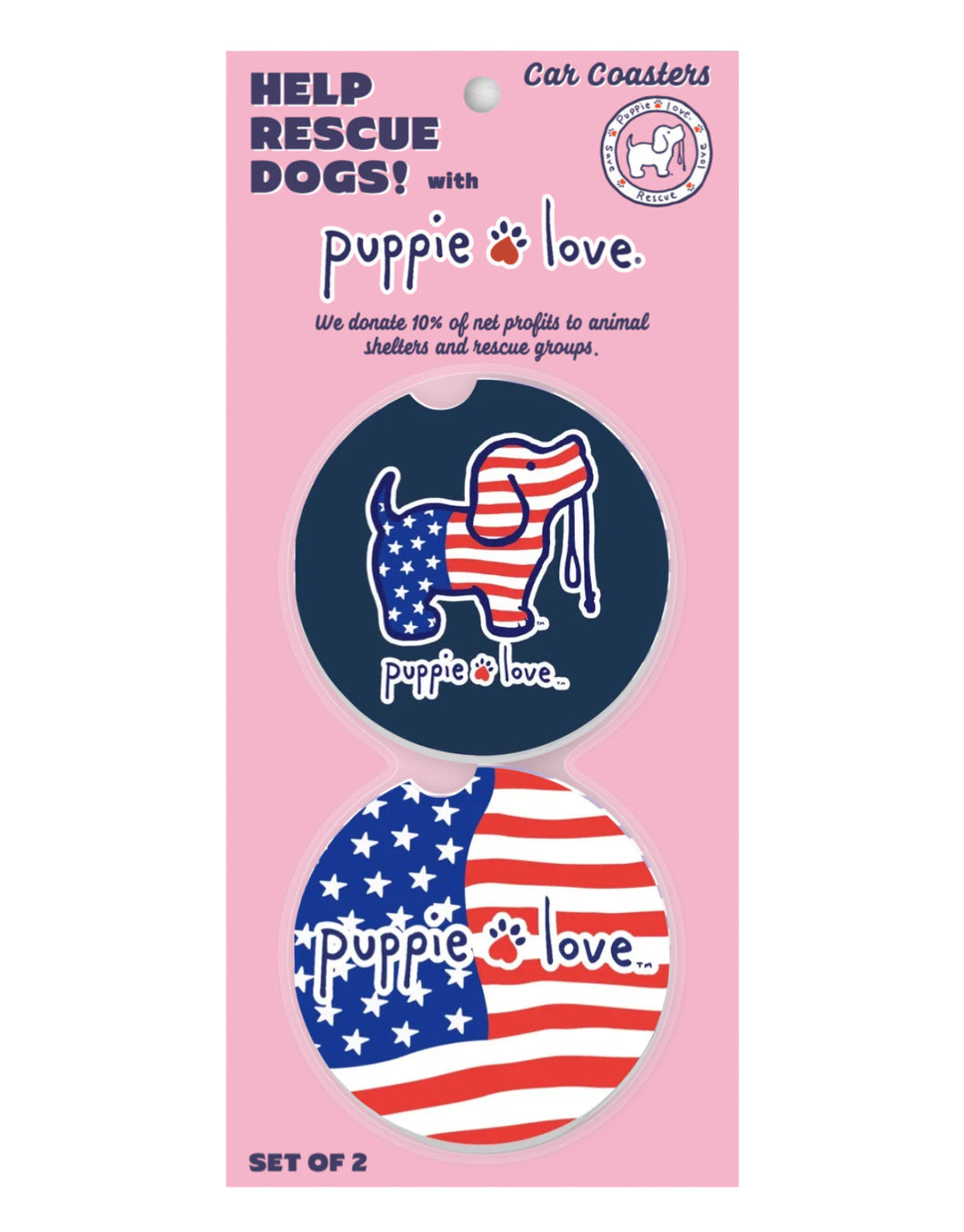 Puppie Love - Car Coaster - USA