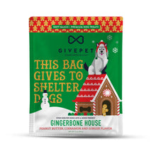 Load image into Gallery viewer, GivePet - 6oz Gingerbone House - Peanut Butter, Cinnamon and Ginger