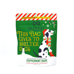 GivePet - 6oz Peppermint Bark - Carob, Molasses, and Peppermint