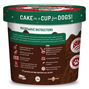 Puppy Cakes - 4oz Cuppy Cake Microwaveable Gingerbread Cake
