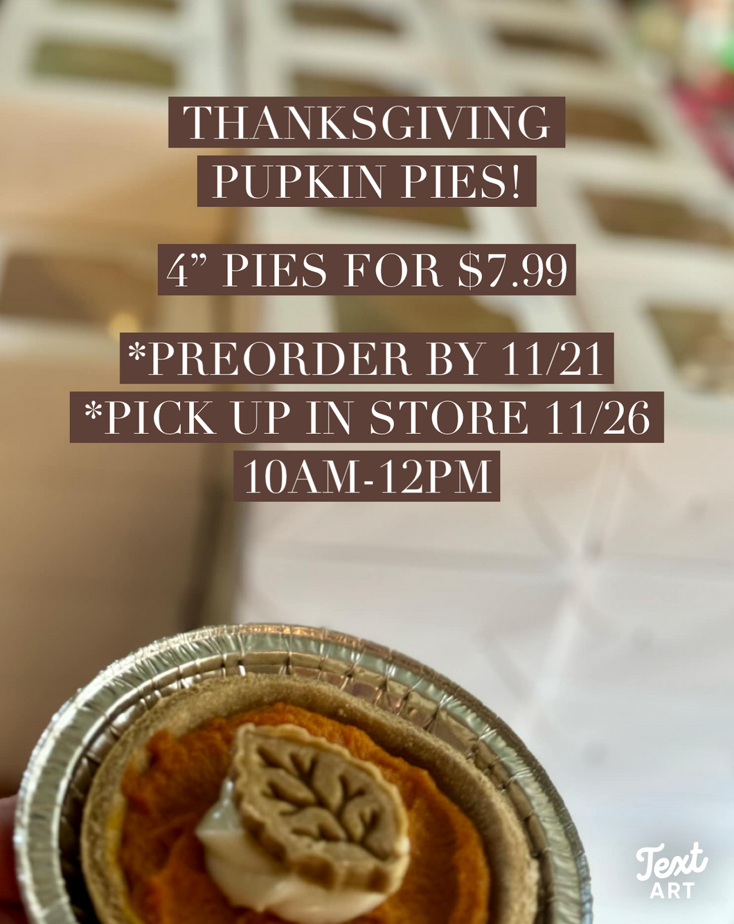 PREORDER - Pupkin Pies for Pups