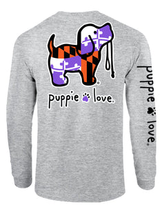 Puppie Love - Orange and Purple Flag Pup