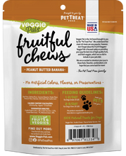 Load image into Gallery viewer, Veggie Pals - 8oz Fruitful Chews - Peanut Butter Banana