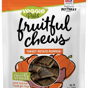 Veggie Pals - 8ox Fruitful Chews - Sweet Potato Pumpkin