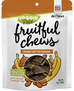 Veggie Pals - 8oz Fruitful Chews - Peanut Butter Banana