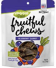 Load image into Gallery viewer, Veggie Pals - 8oz Fruitful Chews - Blueberry Carrot