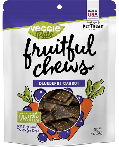 Veggie Pals - 8oz Fruitful Chews - Blueberry Carrot