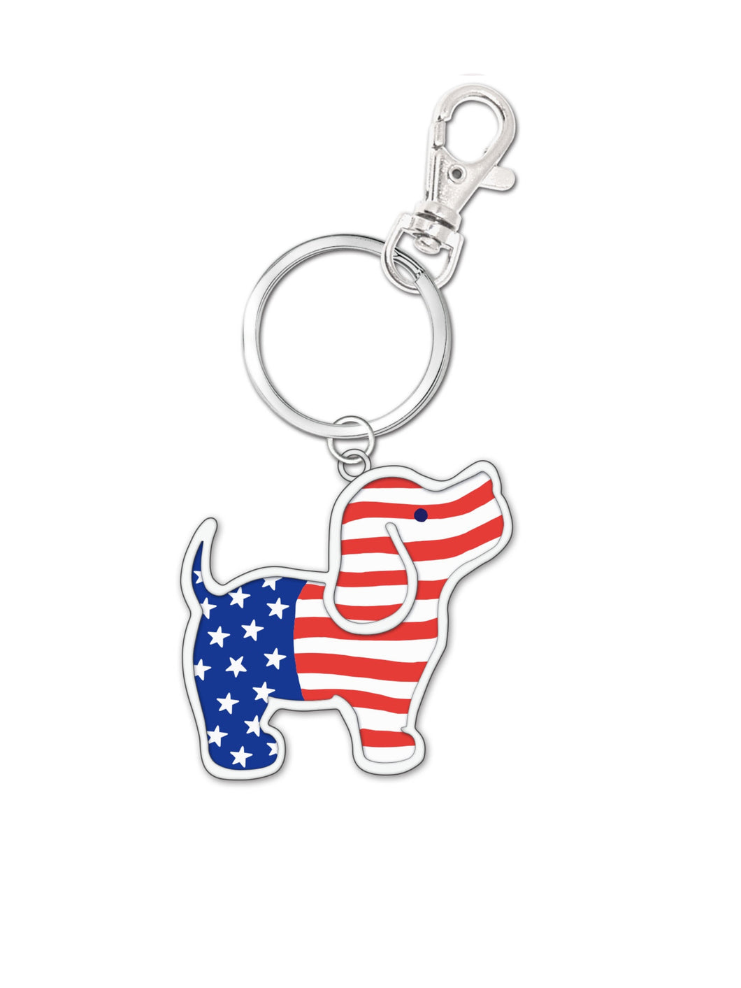 Puppie Love - USA Keychain