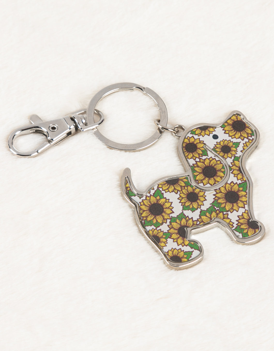 Puppie Love - Sunflower Keychain