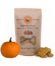 Load image into Gallery viewer, Delightfully Delicious Dog Treats - Oven Baked Organic Pumpkin Dog Treat