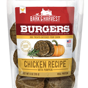 Bark & Harvest - 8 Pack - Chicken and Pumpkin Burger