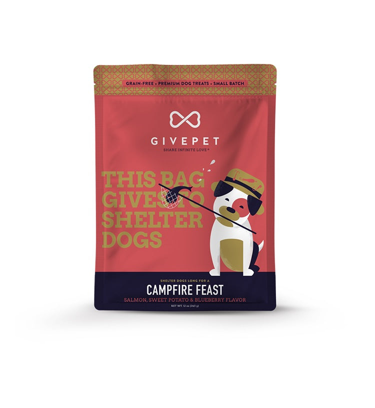 GivePet - 12oz Campfire Feast - Salmon, Sweet Potato- and Blueberry
