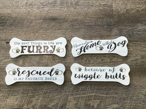 Wooden Magnet Signs