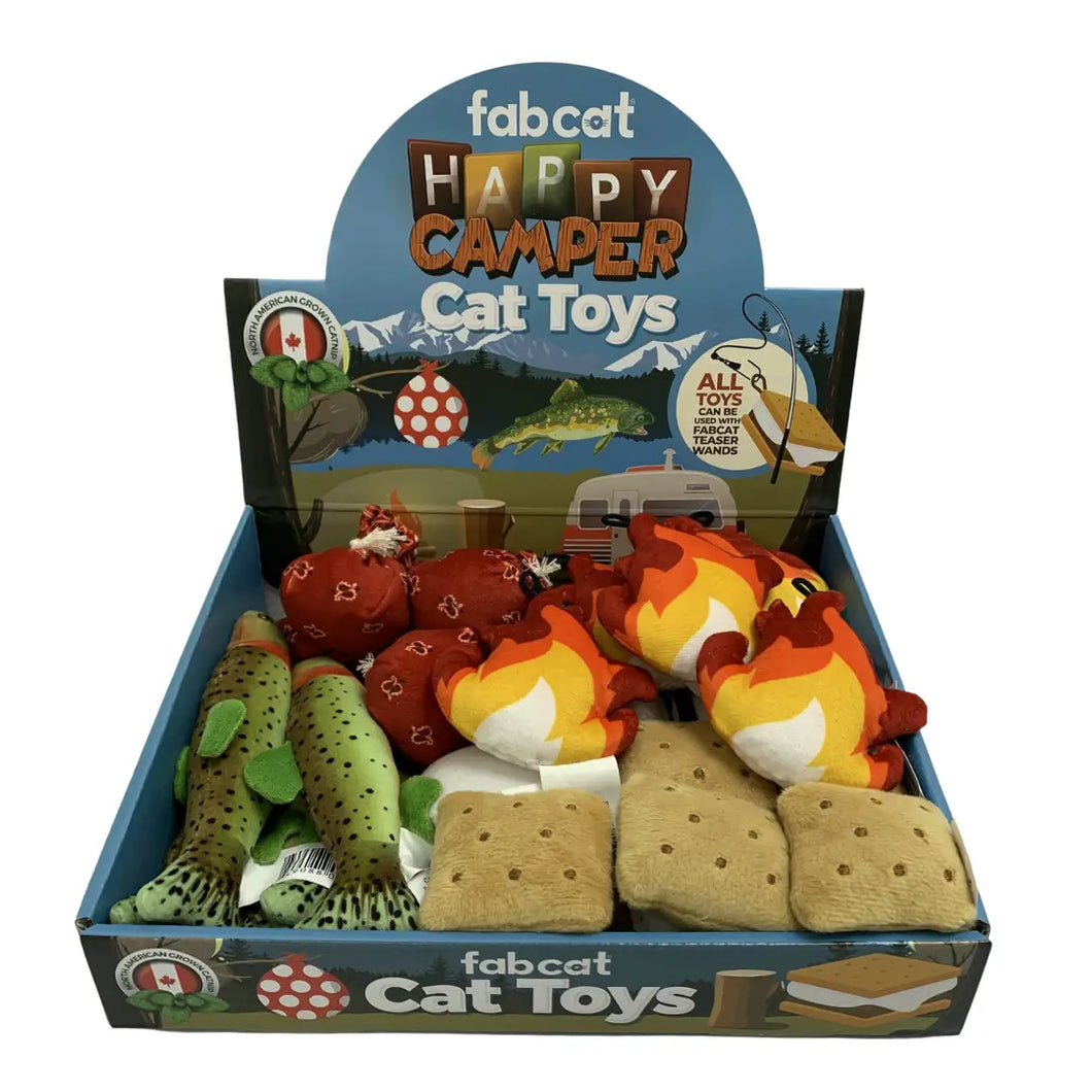 FabCat - Happy Camper Catnip Toy