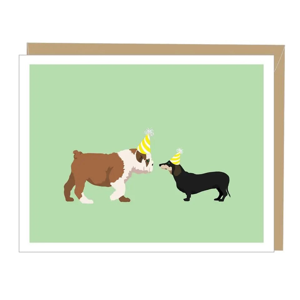 Apartment 2 Cards - Birthday - Two Dogs Greeted