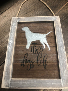 Frame - Wooden/Metal - It’s a Dog’s Life
