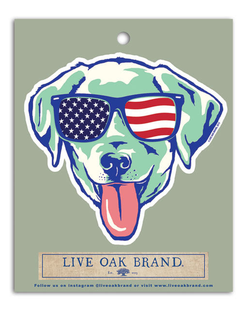 Live Oak - USA Dog Sticker