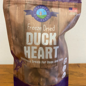 Shepherd Boy Farms - Freeze Dried Duck Heart - 3oz