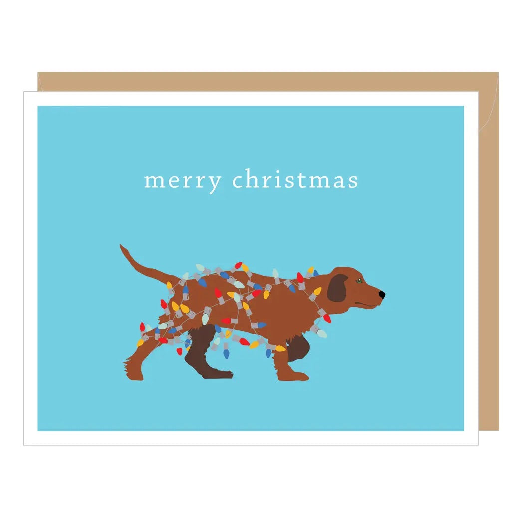 Apartment 2 Cards - Holiday Dog with Lights